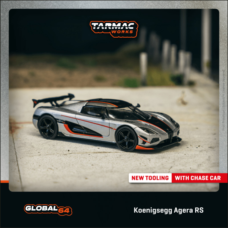 TW 1: 64 Koenigsegg Koenigsegg Agera RS โมเดลรถโลหะผสม Tarmac Works