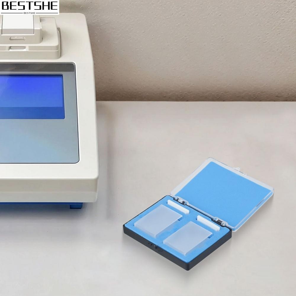 {bestshe}Pack of 2 Optical Path 50mm Quartz Cuvette Suitablefor 751/722 Spectrophotometer