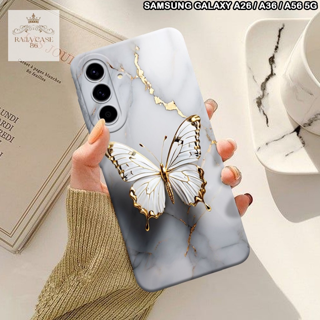 Softcase Samsung A26 / A36 / A56 5G - Rajacase - เคส Samsung A26 / A36 / A56 5G - เคสผีเสื้อ Motif -