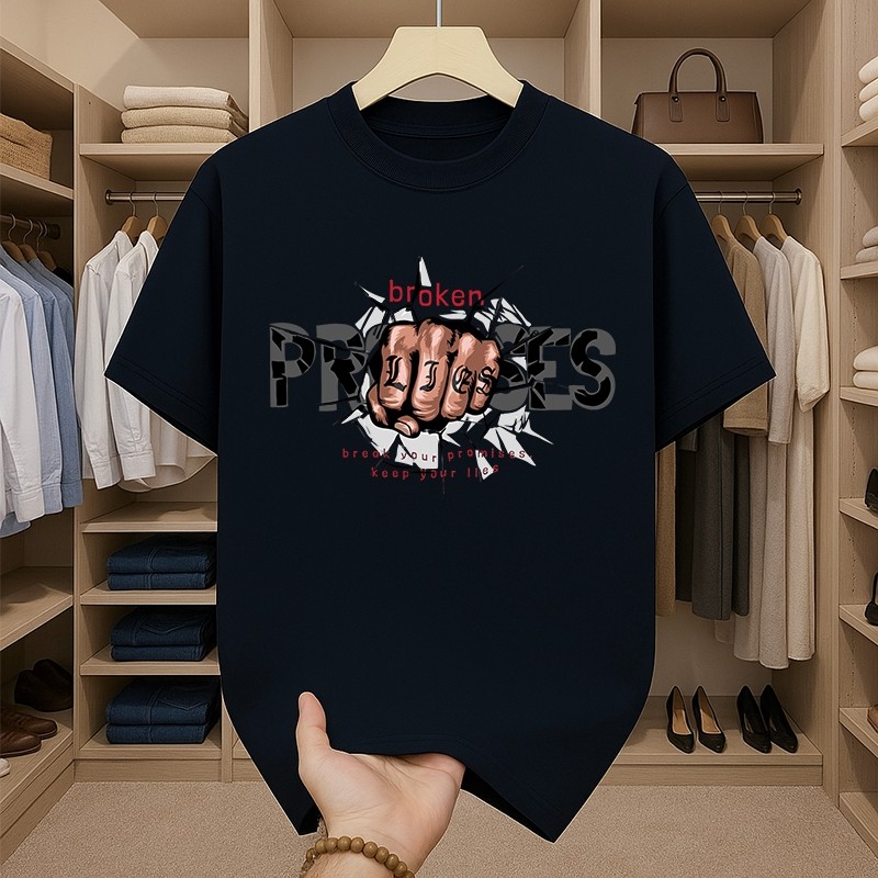 เสื้อยืดผู้ชาย สกรีนลายสตรีทแฟชั่นสุดฮิต เสื้อคอกลมแขนสั้นเท่ๆ oversizeคนอ้วน เสื้อเทสดี tshirt men