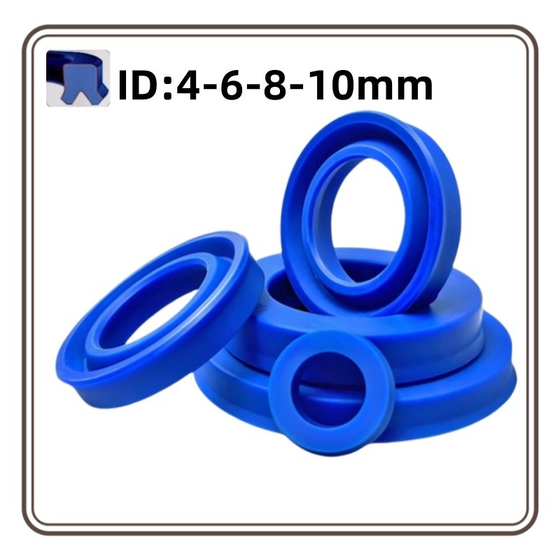 โพลียูรีเทน UN/UHS เส้นผ่านศูนย์กลางภายใน 4-6-8-10MM ซีลน้ํามันไฮดรอลิก/แหวนซีลกระบอก/แหวน Y/UN/UHS 
