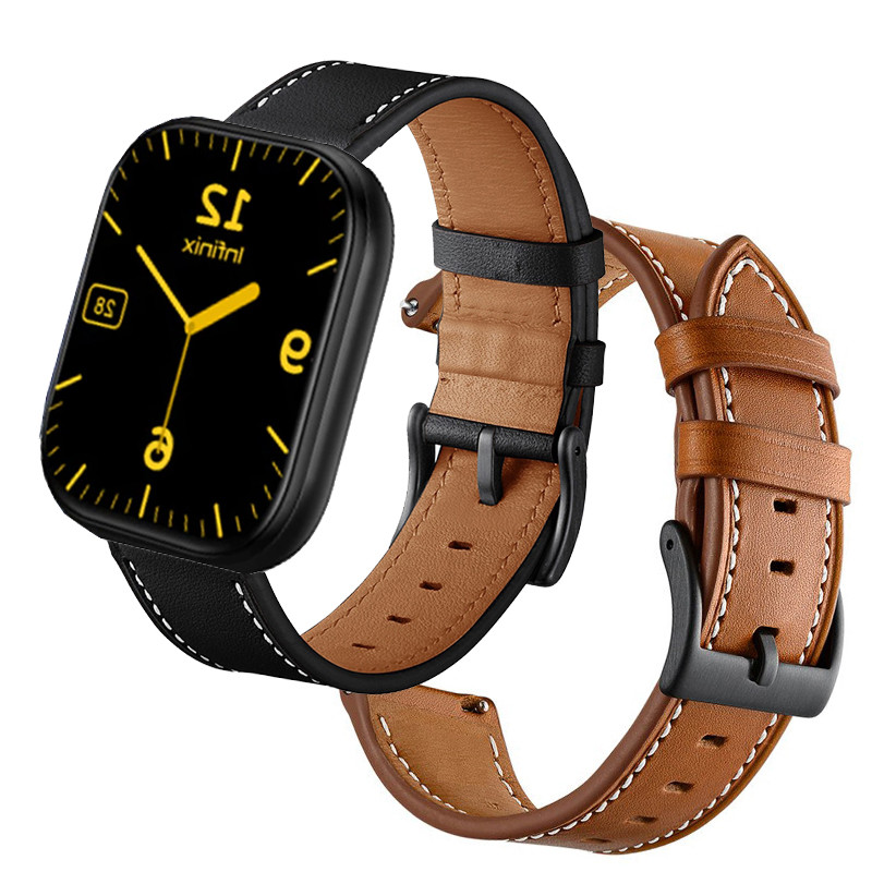 Infinix XWatch H4 สายรัดข้อมือหนังสําหรับ Infinix XWatch 3 สายนาฬิกาสายรัดข้อมือ