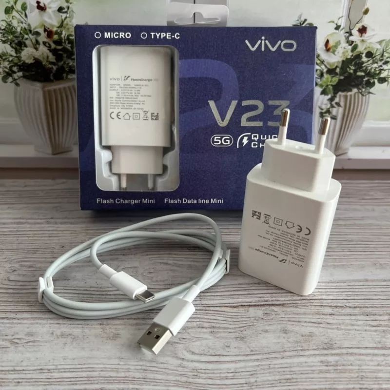 [Nadifa] CHARGER VIVO 44W SUPPORT FAST CHARGING ORIGINAL 100% USB TYPE-C ที่ชาร์จ/ชาร์จ VIVO V23 V23