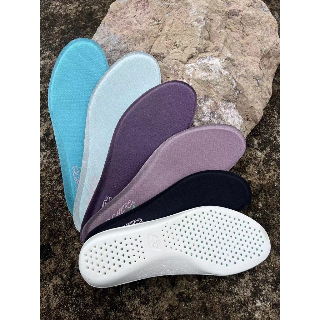 ✅[เฉพาะพื้นรองเท้า] เหมาะสําหรับ Skechers Skechers ผู้ชายผู้หญิง Insoles ระบายอากาศดูดซับเหงื่อยืดหยุ่นสูงดูดซับแรงกระแทก De