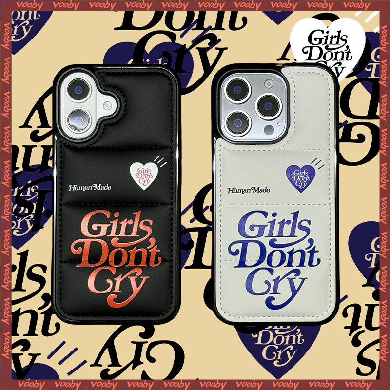 HUMAM MADE GIRL DON,T CRY Label Down Jacket Hard Shellเคสโทรศัพท์เหมาะสําหรับIPhone17 17AIR 16 16P 16PM 16Plus 16E 15 15P 15PM 14 14P 13 13P 13P 13PM 12PM 11XXXXXXX XR 11P 7