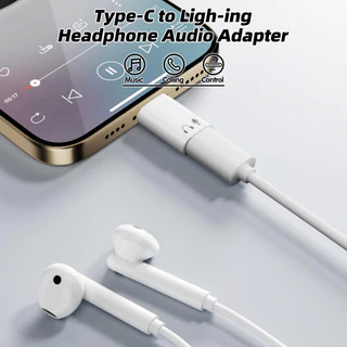 HdoorLink Type C To IOS อะแดปเตอร์หูฟัง 8PIN หญิง USB C อะแดปเตอร์เสียงสําหรับ Aple 1516 Samsung Voice Call อะแดปเตอร์ชุดหูฟังแบบมีสาย