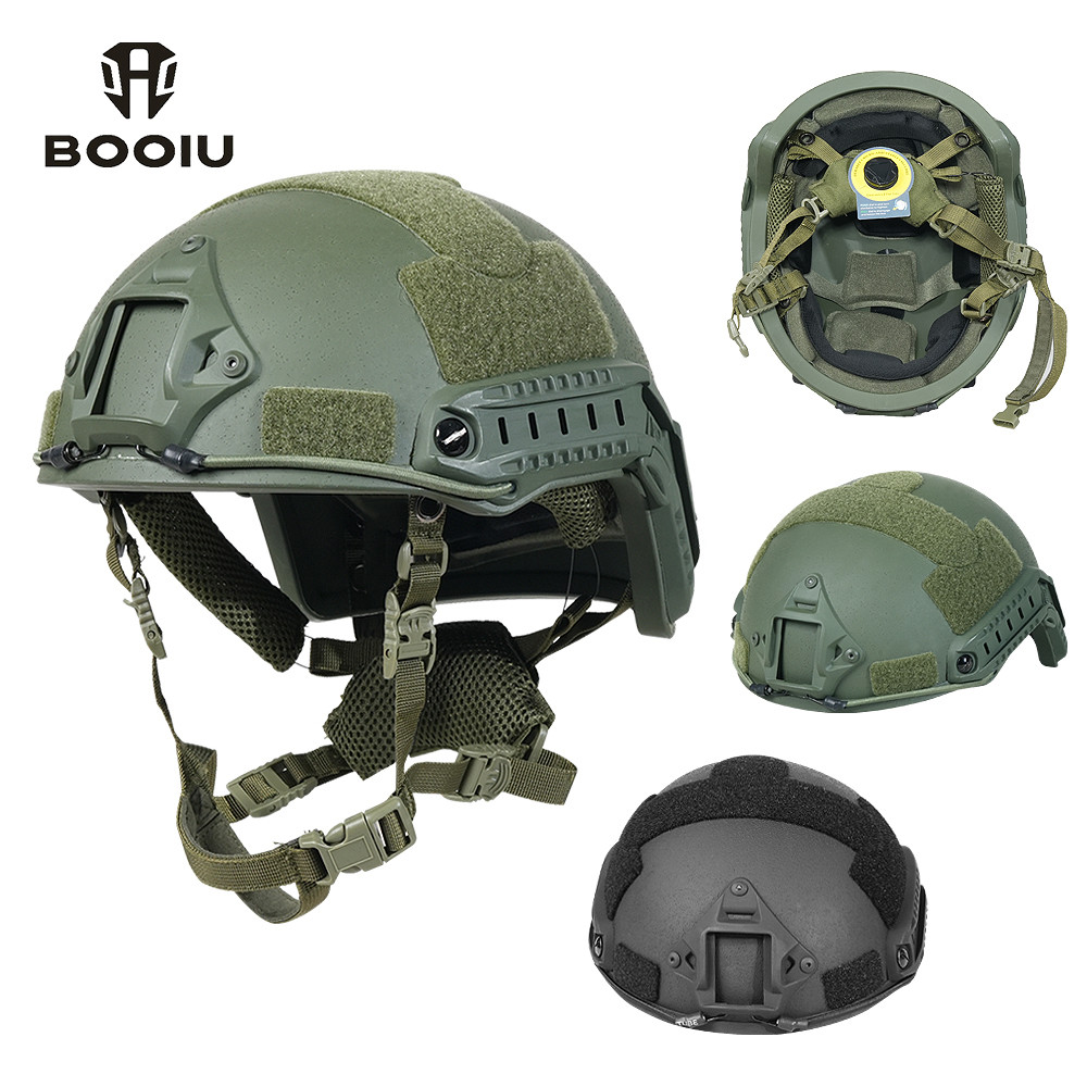 Booiu Fast Wendy แก้วไฟเบอร์ยุทธวิธีหมวกกันน็อค Suspension Pad MH Ballistic หมวกกันน็อคความปลอดภัยกลางแจ้งป้องกัน Riot ควบคุมหมวกกันน็อก