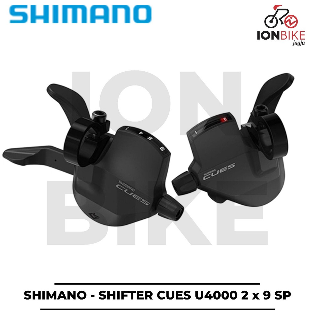 Shimano Cues U4000 2x9 Speed Shifter ซ้ายขวาเท่านั้น U-4000 2 x 9 พร้อม Index ล่าสุด Flatbar พับ MTB