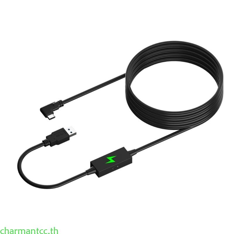 Charmantcc Link Cable สําหรับ Quest 2 PICO4 Neo3 Quest USB 3 0 ประเภท C สายไฟความเร็ว