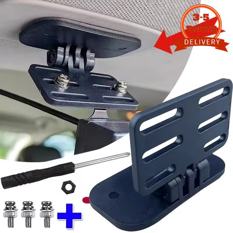 [3-5 วันมาถึง]-ชุดเมาท์ Dash Cam หน้าต่างแนวตั้ง | ขายึดพร้อมกาว 3M, Universal Fit สําหรับรถยนต์/RVs/Pickups, ที่วางกล้อง ABS สีดํา (1/2/3 ชุด)