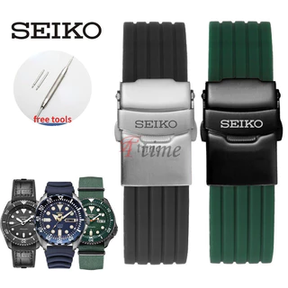 สายนาฬิกาข้อมือซิลิโคน กันน้ํา 18/20 มม. 22 มม. 24 มม. สําหรับ Seiko SKX 007 Water Ghost 5 Canned Abalone Sport Wrist Bracelet