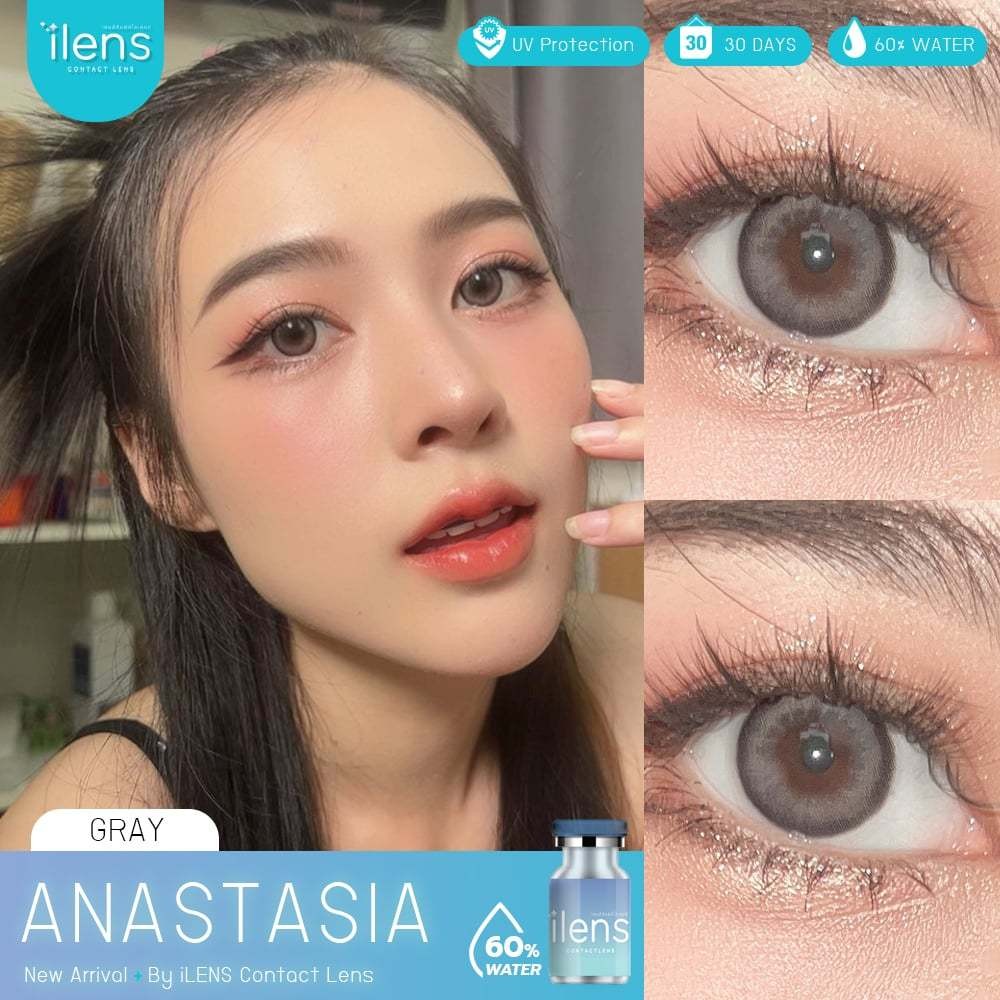 🔥คอนแทคเลนส์💗ขนาดกลาง💗Anastasia ( ilens ) สี : Brown/Gray - รูปที่ 7
