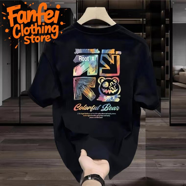 (จัดส่งตลอด 24 ชั่วโมง)Fanfei เสื้อไซส์ใหญ่ พิเศษ!!! เสื้อยืด คนอ้วน คอกลม เนื้อนุ่ม ใส่สบาย คอตตอน ใหญ่สุด