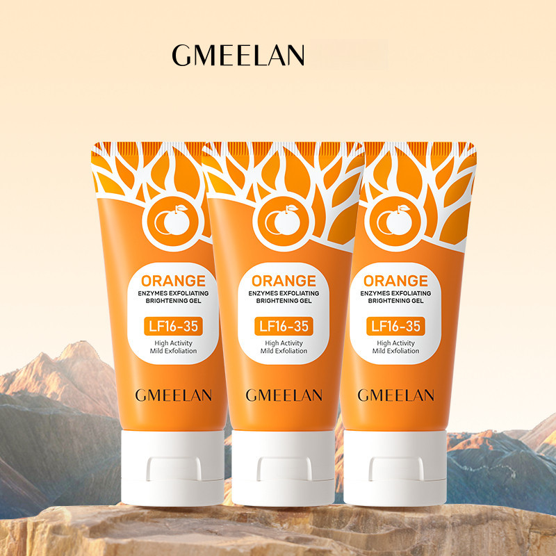 เจลผลัดเซลล์ผิวด้วยเอนไซม์สีส้ม 50g *3pcs /เจลขัดผิว เจลขัดผิวหน้า เจลขัดผิวหน้า gmeelan Whitening P