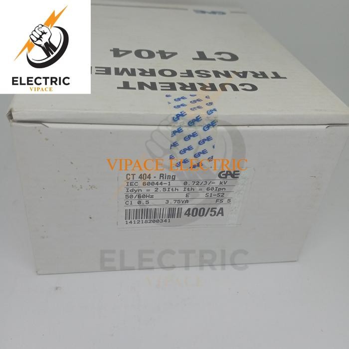 CT 404 กระแส TRANSFORMERS 400/5A GAE