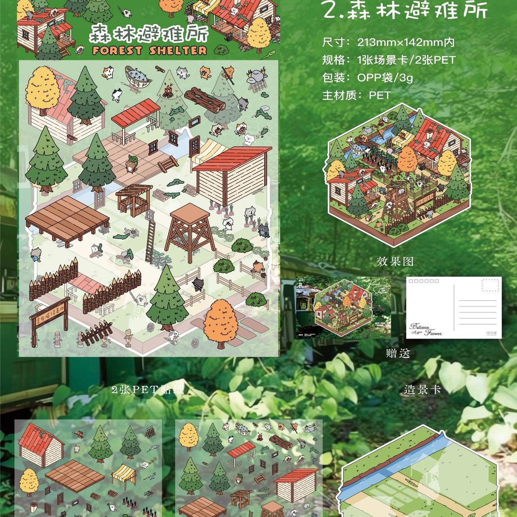 สติ๊กเกอร์ติดภูมิทัศน์แมว [19.0 Meow Meow Shelter] Series 3D สามมิติภูมิทัศน์สติกเกอร์ภูมิทัศน์ขนาดเล็กสติกเกอร์ diy ทําด้วยมือ ราคา ถูกที่สุด ดีลบีเคเค แกลเลอรีภาพที่ 3