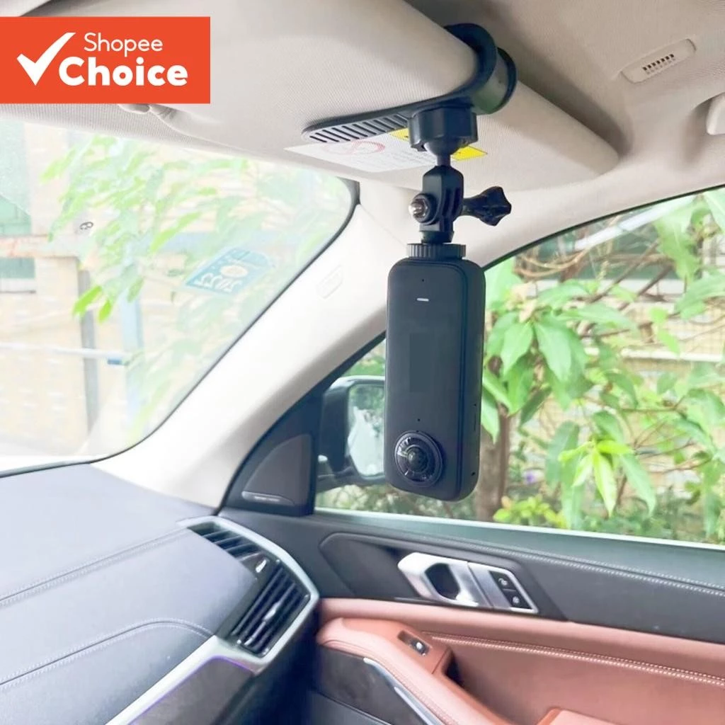 Quick Clip Mount Universal Ball J Hook สําหรับ Insta360 อุปกรณ์เสริม GO3 รถ Sunshade Holder 360 องศากีฬากล้องคลิปสําหรับ GoPro Insta360 SJCAM DJI อุปกรณ์เสริม