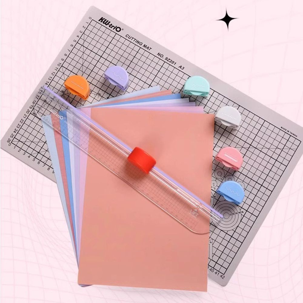 แท่นตัดกระดาษ ที่ตัดกระดาษ พลาสติก ABS Kw-triO No.13203 A4 ใบมีดคม ตัดได้สูงสุด 5แผ่น/ครั้ง Paper Cutter HOME&OFFICE - รูปที่ 2