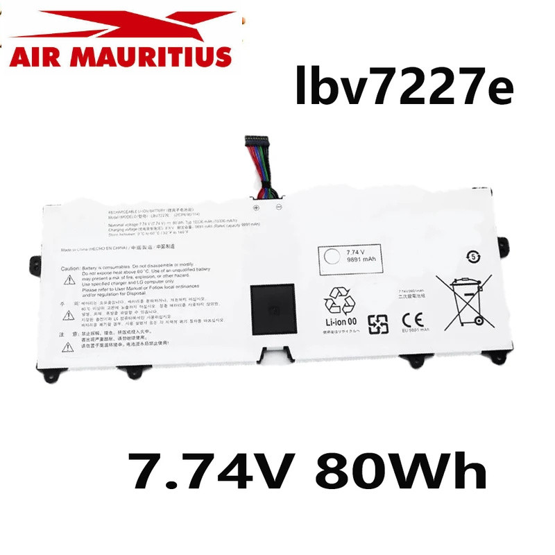 lbv7227e 7.74V 80wh แบตเตอรี่แล็ปท็อปสำหรับ LG GRAM 14z90n 15z90n 16z90p 16z90pg 17z90p Series