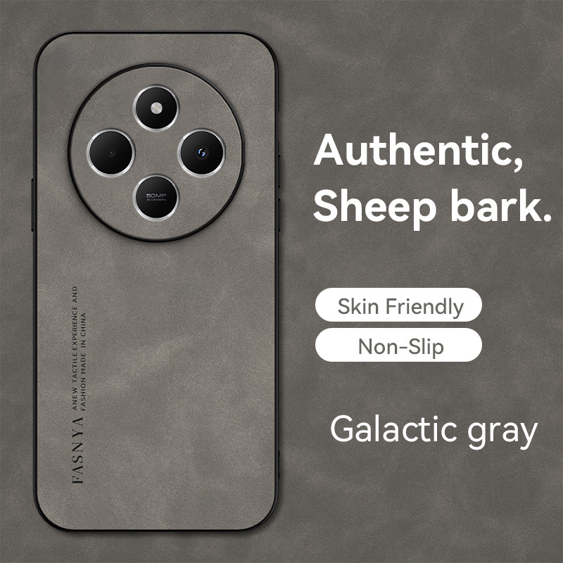 เคส Redmi 14C 2411DRN471 5G 2409BRN2CA, 2409BRN2CL, 2409BRN2CG 4G เคสโทรศัพท์หนังแกะสไตล์มินิมอล,ผิว