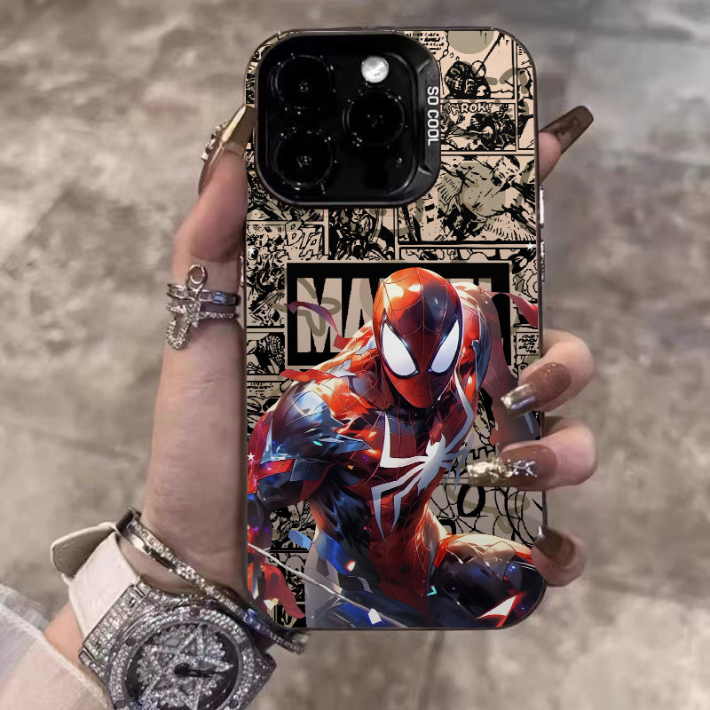 ️จัดส่งทันที️เคสไอโฟน11 13 14 15 16 Pro Max Premium Spider-Man Deluxe Case For iPhone 13PM,16PM,15PM