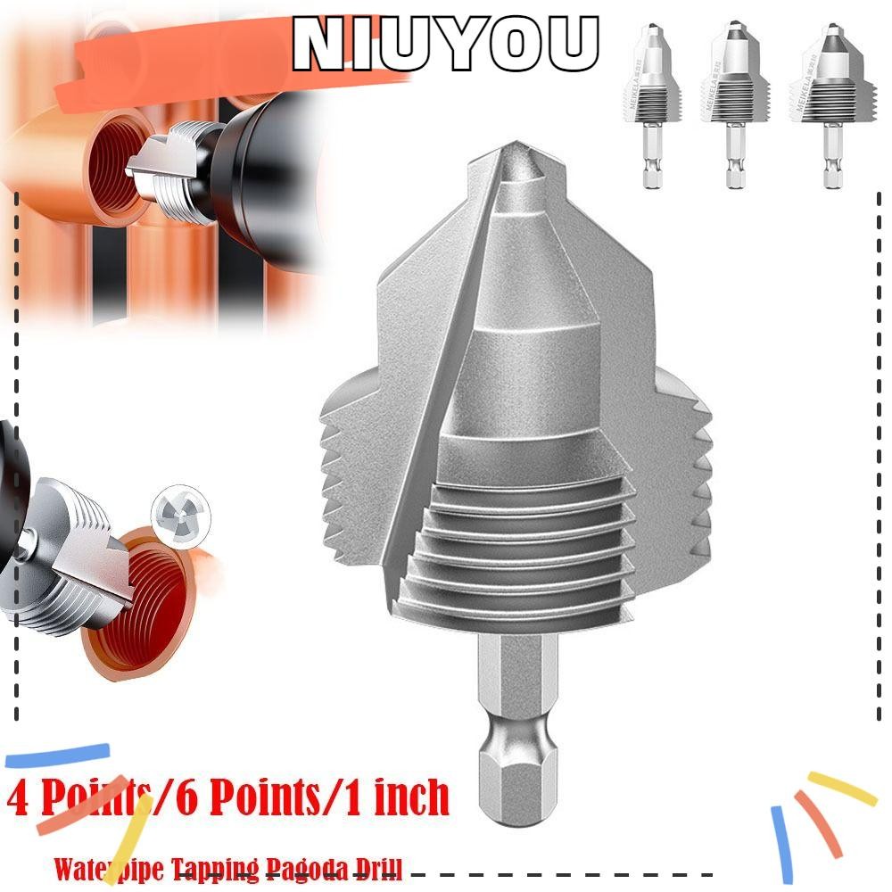 NIUYOOU เครื่องต๊าปเกลียวท่อ PVC, Fast 4 Points/6 Points/1 นิ้ว PPR ท่อน้ําเปิดแตะ, เครื่องมือต๊าปเกลียวภายในแบบพกพา