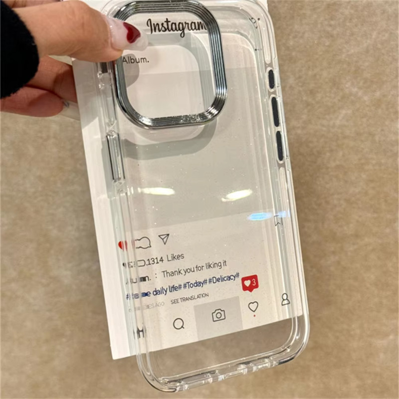 โปร่งใส การชุบ อ่อนนุ่มเคส For iPhone 11 12 13 14 15 16 Pro Max 7 8 Plus XR XS Max เคสโทรศัพท์ซิลิโคนแบบอ่อนกล้องไฟฟ้า