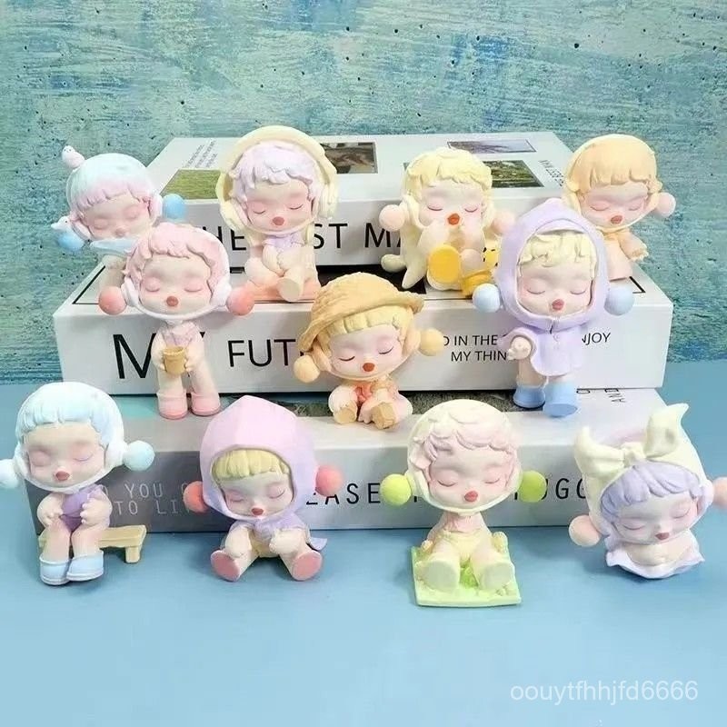 ตุ๊กตาปูน 2D Pop Mart ซีรีส์อุณหภูมิ DIY ตุ๊กตาปูน 3D ที่ทาสีเปล่า