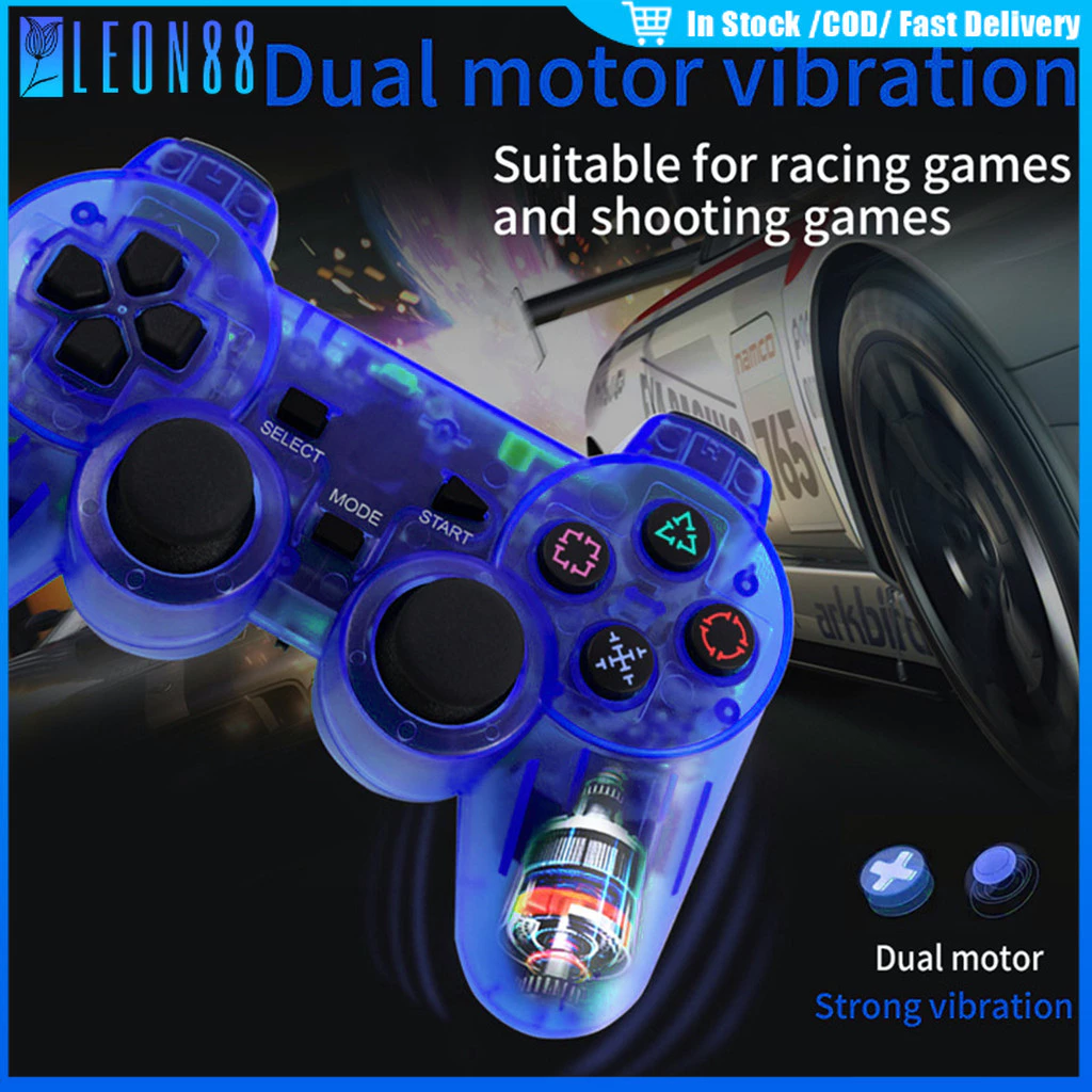 ของมาใหม่！จอย PS2 แท้ หลายสีให้เลือก จอยเกมส์ ps2 มีสาย