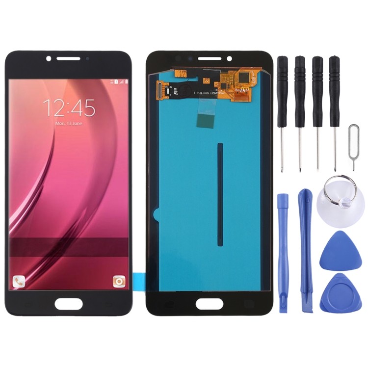 โรงงานขายตรงหน้าจอ LCD OLED สําหรับ Galaxy C7 Pro / C7010 พร้อม Digitizer Full Assembly