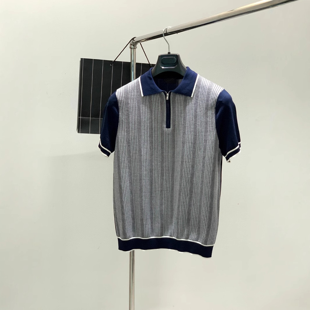 H2PE ZEGNA 2025Summer New Men's polo Short Sleeve Fashion Comfortable Breathable Top