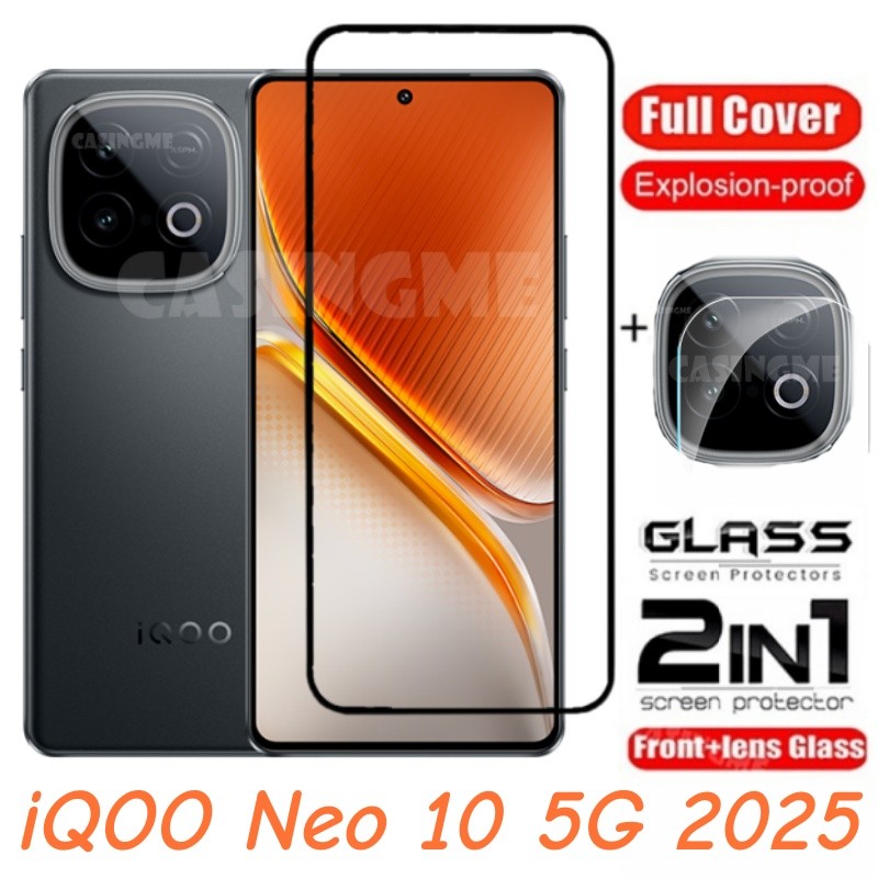 สําหรับ Vivo iQOO NEO 10 5G 2025 ป้องกันหน้าจอโปร่งใสคลุมทั้งหมดฟิล์มสําหรับ iQOO Neo10 NEO 10 iqooNeo10 10Neo 5G 2025 กระจกนิรภัยเลนส์กล้อง