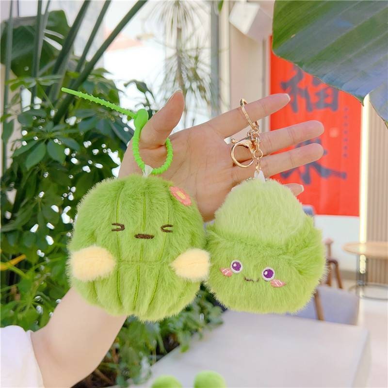 Lenira(B2415) พวงกุญแจ จี้ตุ๊กตากระบองเพชร หน่อไม้ สําหรับห้อยกระเป๋า