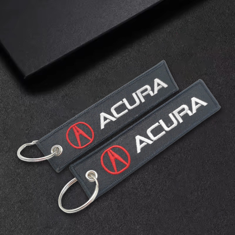 เย็บปักถักร้อยสัญลักษณ์รถพวงกุญแจแหวนพวงกุญแจจี้สําหรับ Acura RDX Integra TLX CDX MDX RDX ZDX TLX TL