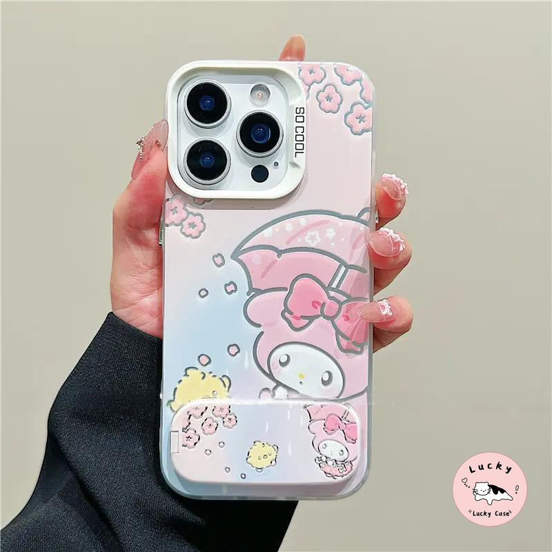 ตัวยึดกระจกเงาเมโลดี้คุโรมิพับได้ เคส OPPO A18 A38 A58 A76 A16 A15 A77 A17 A9 A5 2020 A57 A56 A78 A5s A17K A74 A55 A1K ราคา ถูกที่สุด ดีลบีเคเค แกลเลอรีภาพที่ 3