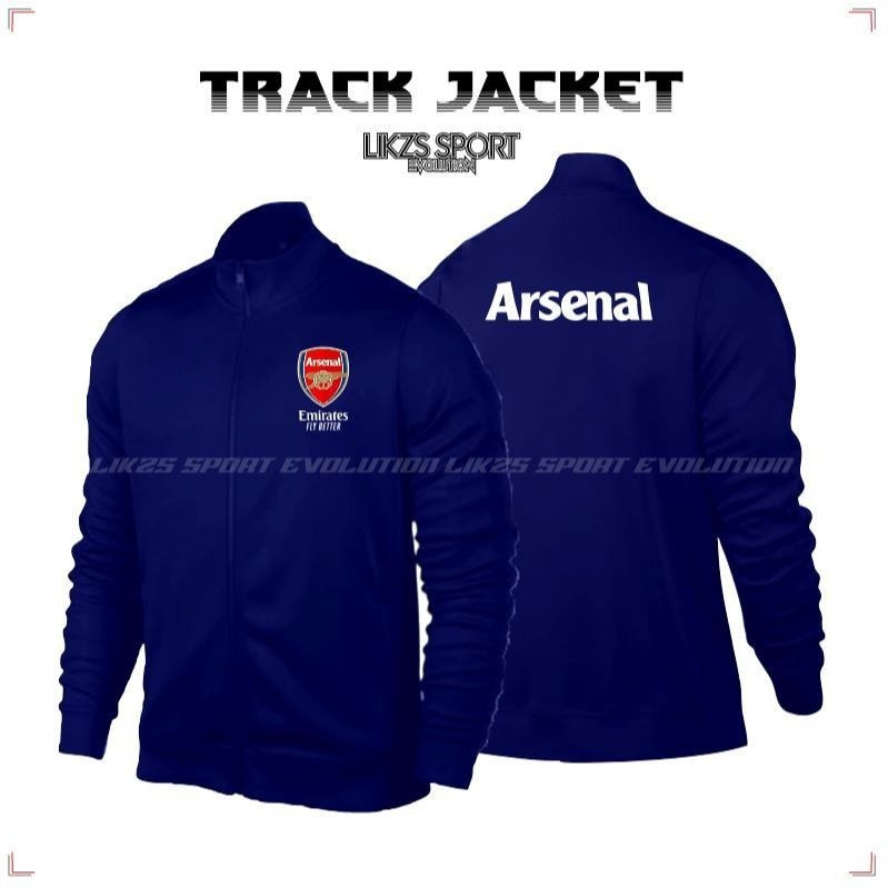 LIKZS X ARSENAL FC Track Top Jacket DX2 (Fly Emirates) Training Sweater Football Futsal Player Coach