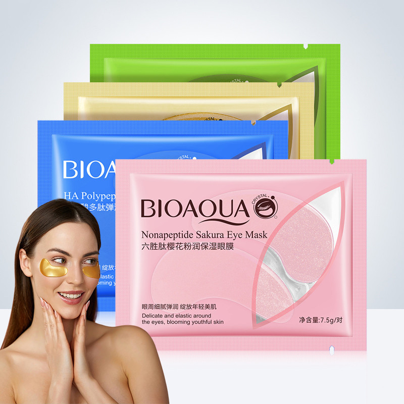 มาร์คใต้ตา BIOAQUA EyeMask มาส์กบำรุงใต้ดวงตา ลดถุงใต้ตา แก้อาการตาหมีแพนด้า เพิ่มความชุ่มชื้น มี 4สูตร