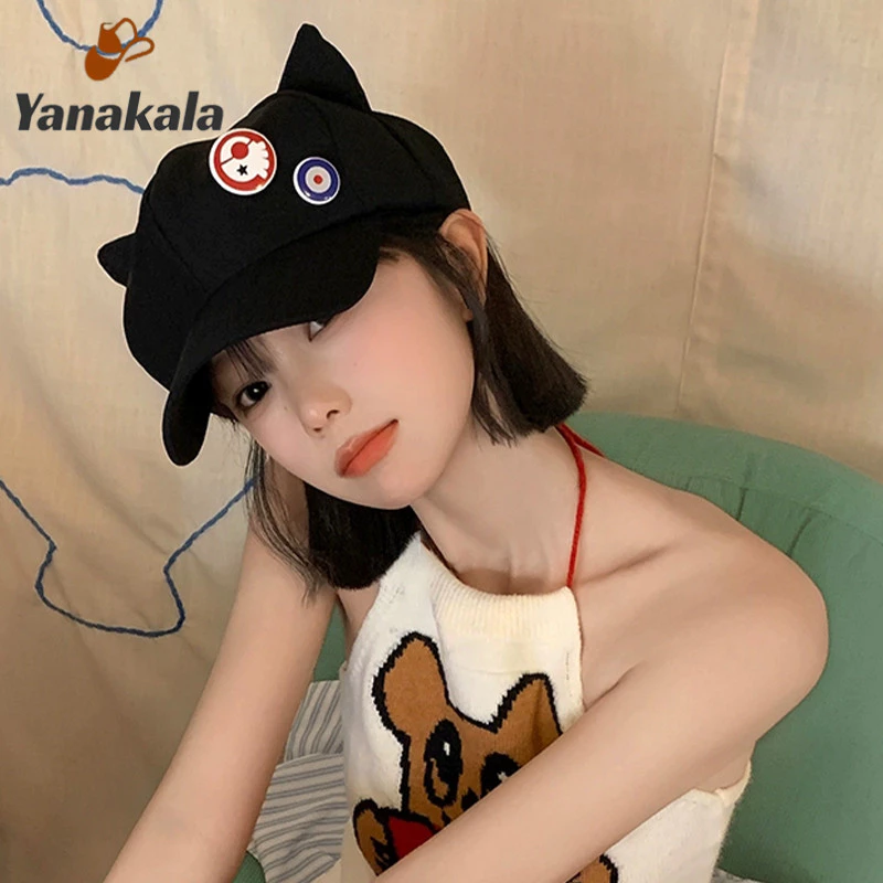 หมวกแก๊ปผู้หญิง Yanakala แต่งหูแมว thumbnail 4