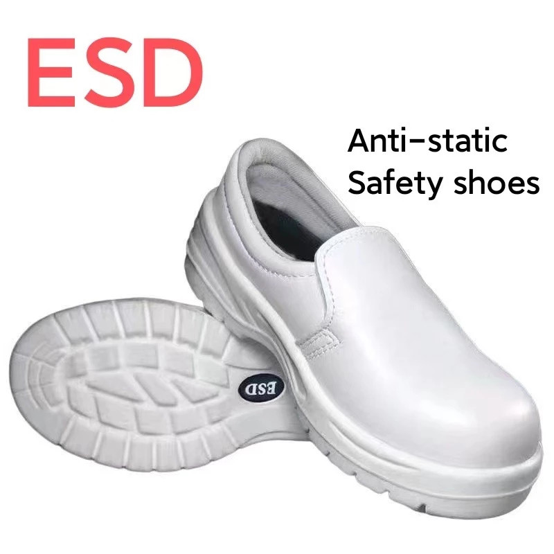 【Sxzmall】ESD รองเท้าหัวเหล็ก Safety Boot ESD Antistatic ความปลอดภัยรองเท้า Breathable Anti-Static คว