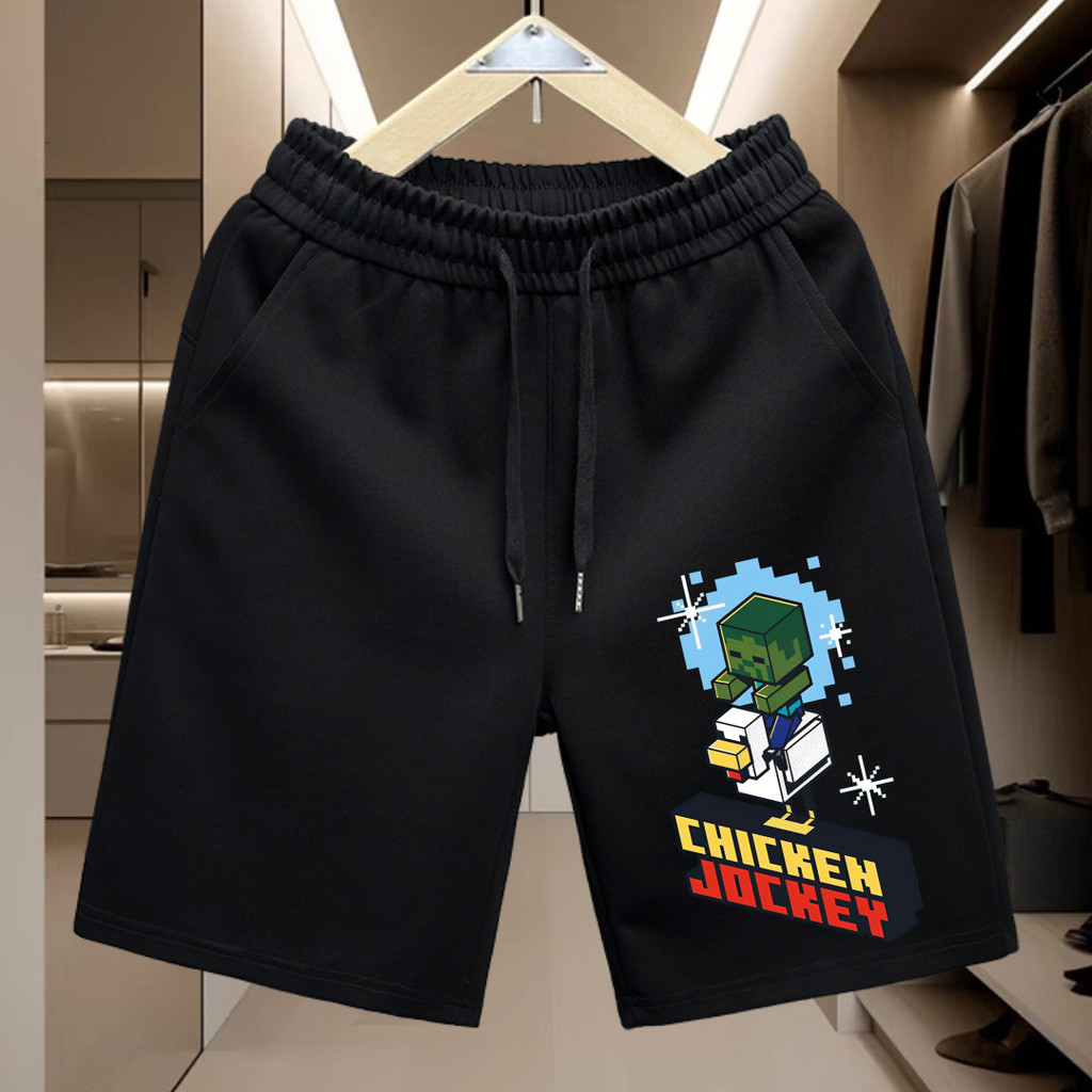 ไก่ Jockey Minecraft กางเกงขาสั้นผู้ชาย พิมพ์ Street วิดีโอเกม Minecraft Tracksuit กางเกงสำหรับชาย04