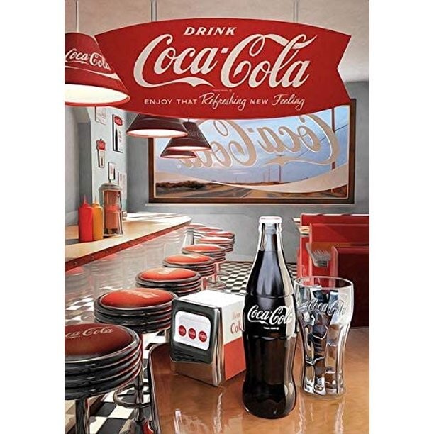Coca Cola โลหะป้ายดีบุกโล่ออกแบบ Vintage Wall Decor สําหรับบาร์ผับคลับ
