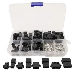 200 ชิ้น 2.54 มิลลิเมตร Pitch JST SM Connector Kit 2/3/4/5Pin ชาย/หญิง Pin Header Crimp เทอร์มินัลสายไฟชุด