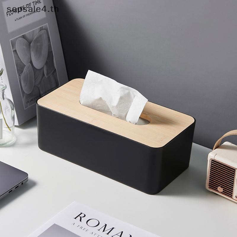 # เซ็ปเซล # 1ชิ้นหรูหราไม้ไผ่สี่เหลี่ยมกล่องกระดาษทิชชูปก-กันน้ํา,ผู้ถือหรูหราสําหรับกระดาษทิ้งเนื้อเยื่อใบหน้า .