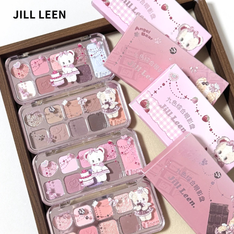 JILL LEEN แผ่นอายแชโดว์ 9 สี กำมะหยี่ แมตต์ หมี ไม่เมคอัพร่วงทั้งวัน
