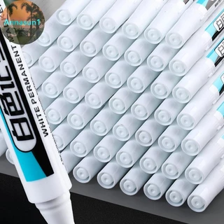 Annasun 0.7/1.0/2.5 มม.กันน้ําสีขาว Marker ปากกาสี Tread สิ่งแวดล้อมปากการถยางภาพวาด Grafti เครื่องเขียนโรงเรียนอุปกรณ์ TH