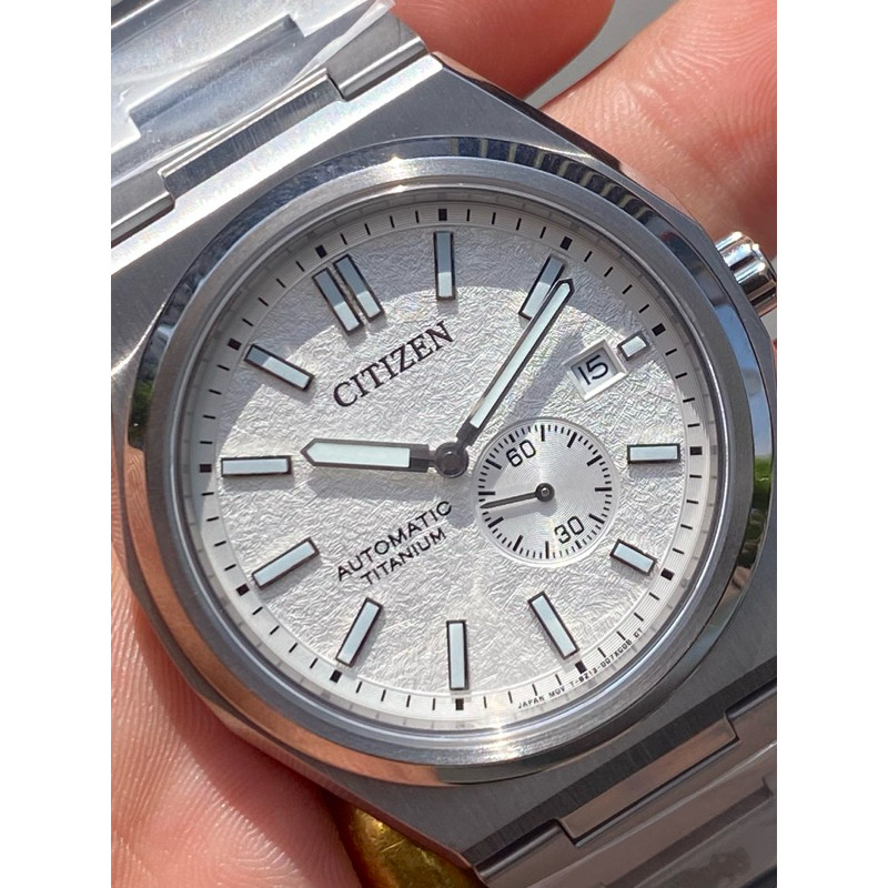 นาฬิกาข้อมือ Citizen Zenshin Mechanical Dial Super Titanium Bracelet NJ0180-80A