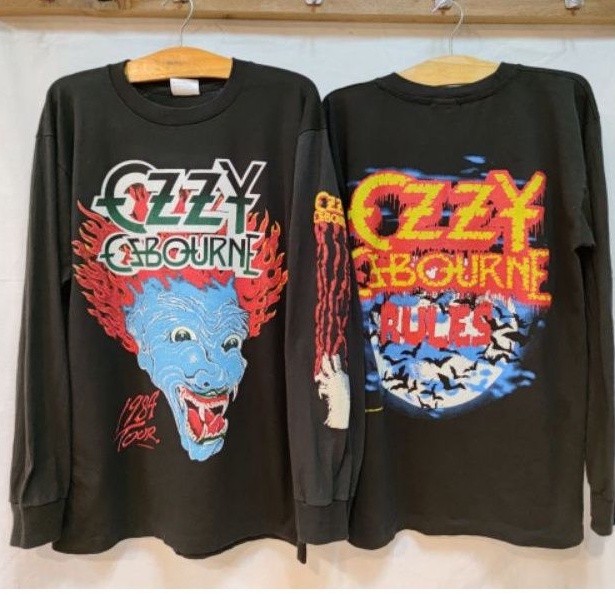 [ozzy Osbourne] เสื้อสเวตเตอร์ Rules @1984