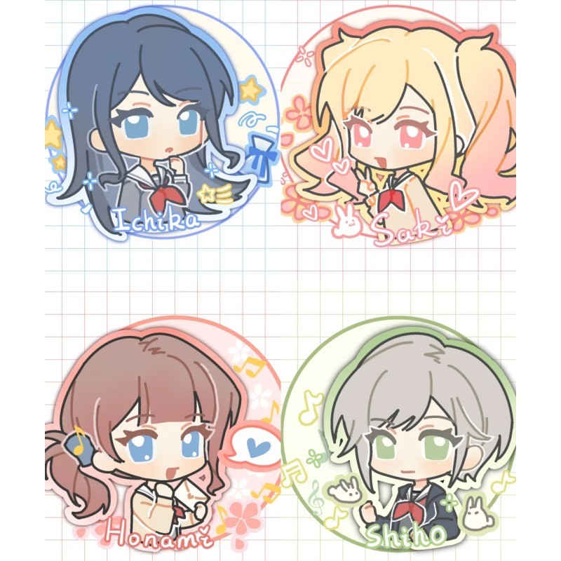 โครงการ Sekai สีสันเวทีแผ่นตกแต่งโต๊ะ Leo/need ยืน Hoshino Ichika คอลเลกชันเครื่องประดับ Tenma Saki อะคริลิคตุ๊กตาของขวัญ
