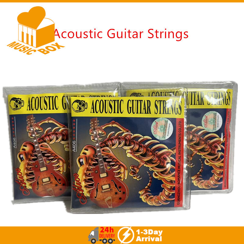 Alice A406 Acoustic Guitar Strings for Acoustic Folk 6-String Guitar Strings Guitar Part Accessories