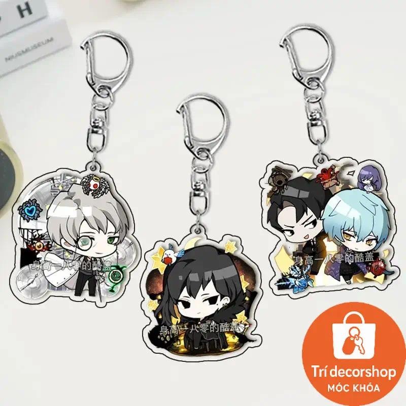 Lobotomy Corporation Anime KeyChain การ์ตูนห้องสมุดของ Ruina พวงกุญแจผู้ชายสําหรับผู้หญิงแฟชั่น